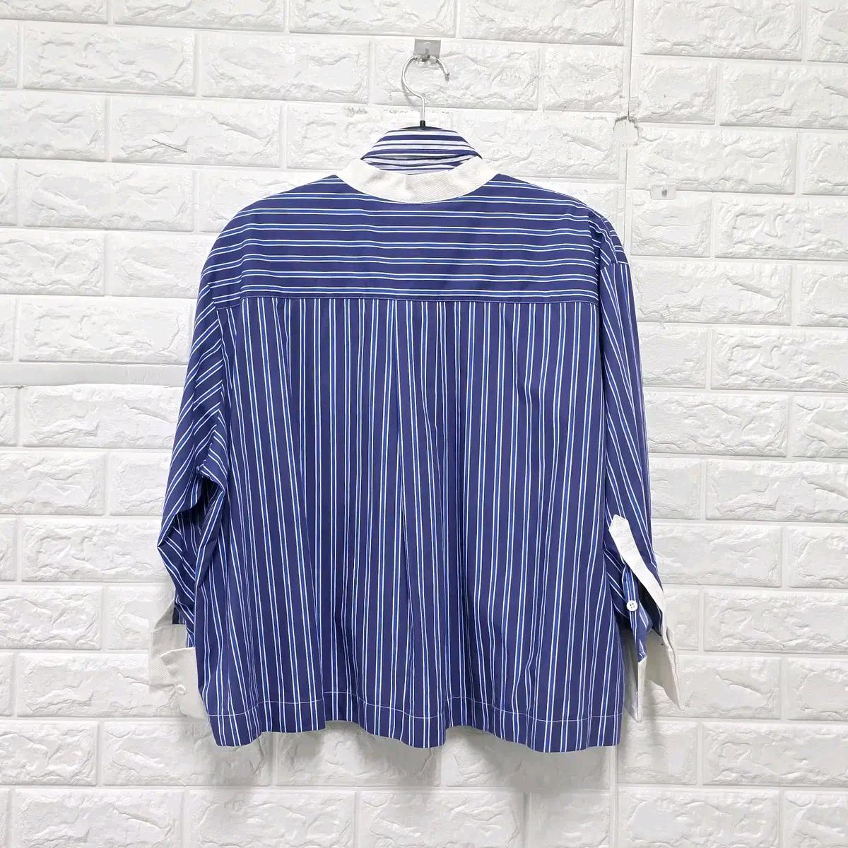 M 21s 사카이 SACAI 레이어링 스트라이프 셔츠 블라우스 E153 5