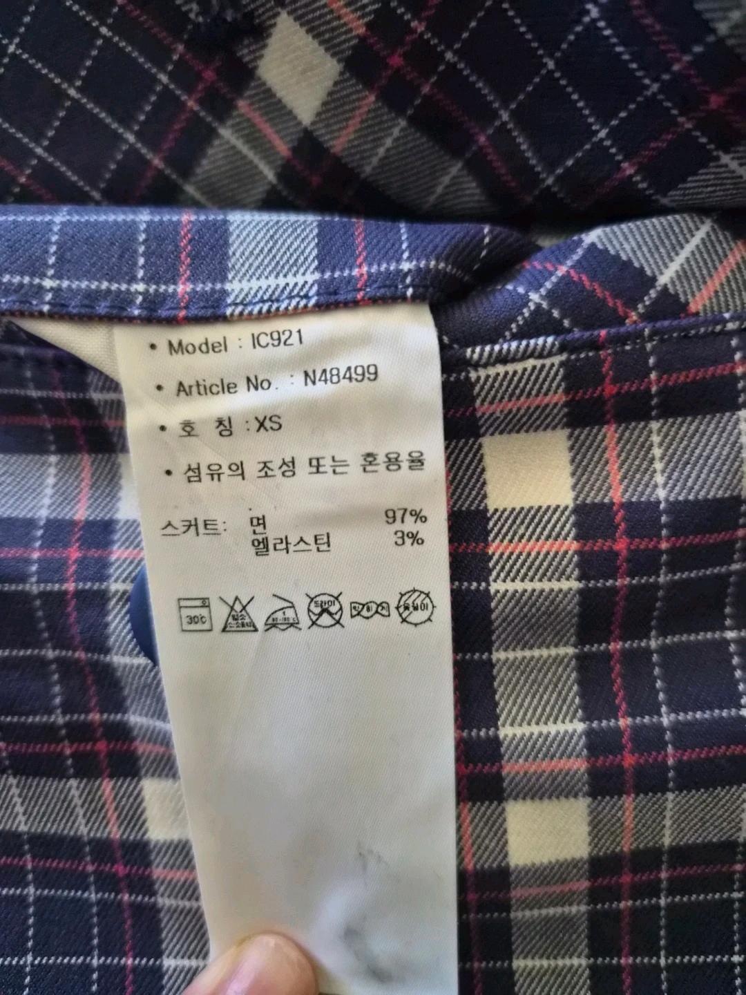 체크 플리츠 스커트 XS 2