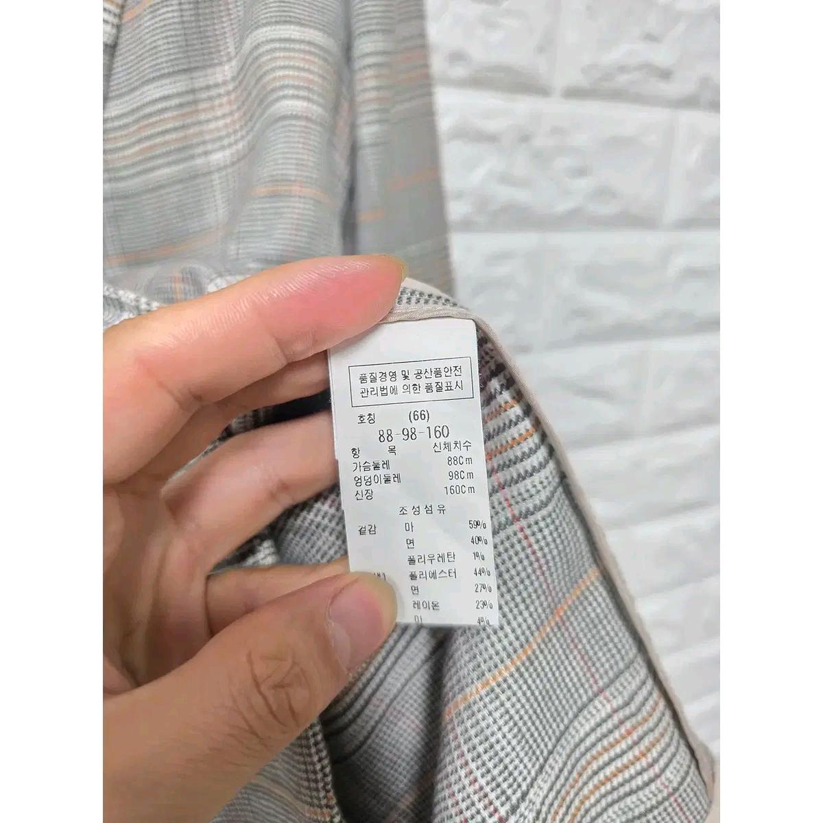 L 듀엘 체크 마혼방 블레이저 F75 4