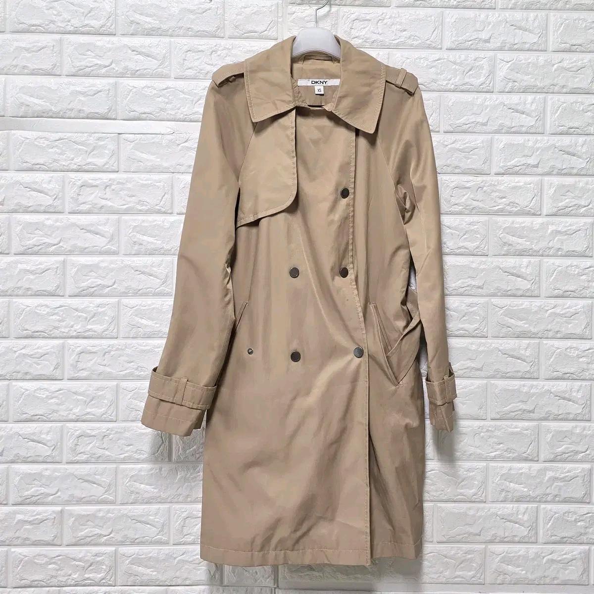 S DKNY 더블 브레스트 트렌치코트 F76 2