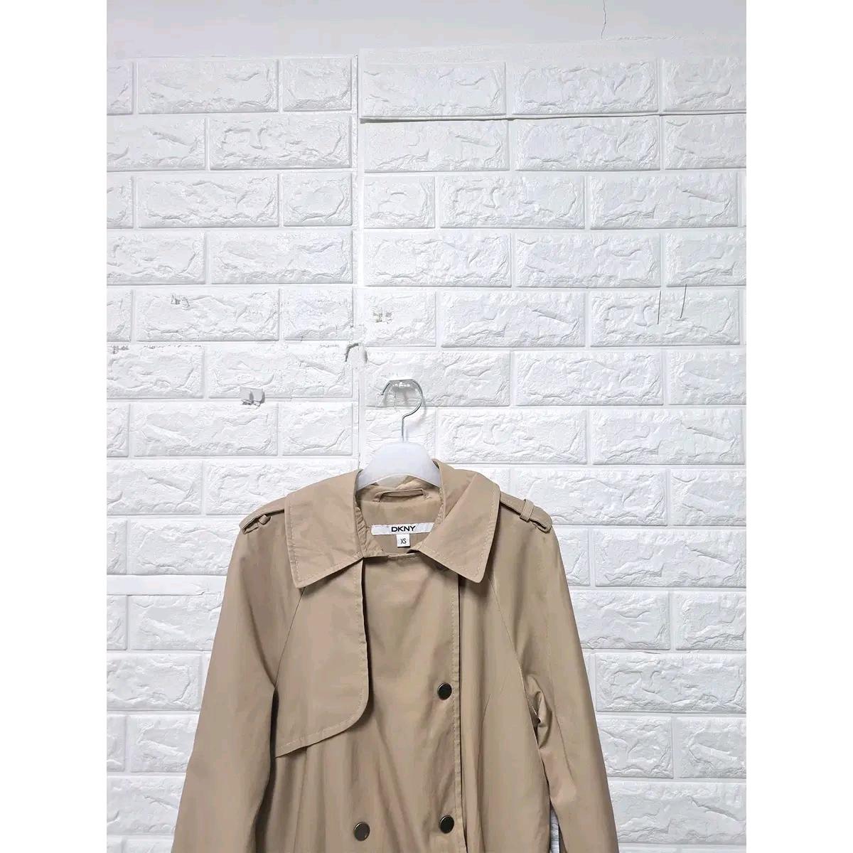 S DKNY 더블 브레스트 트렌치코트 F76 6