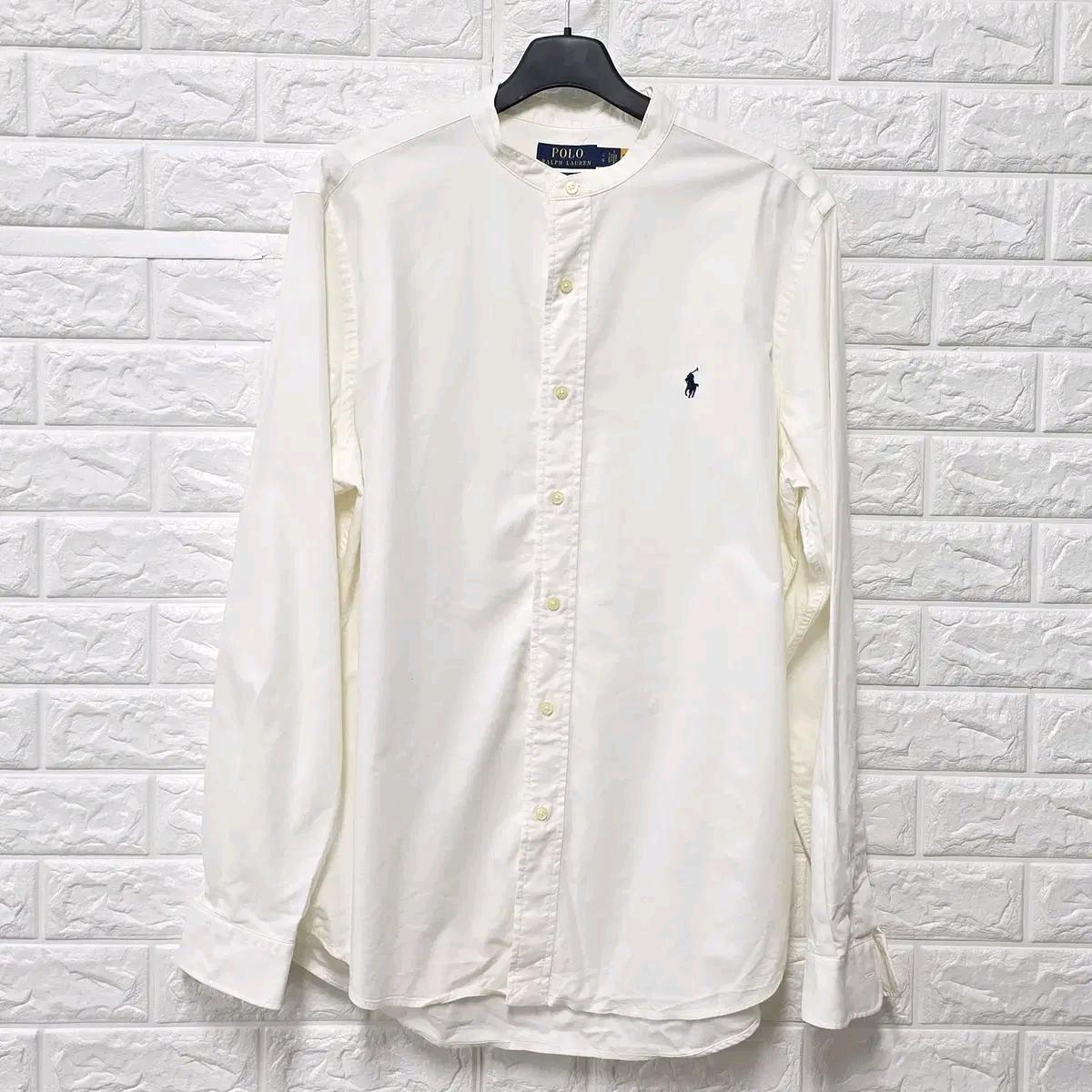 L-XL 폴로랄프로렌 화이트 차이니스넥 셔츠 남방 F90 2