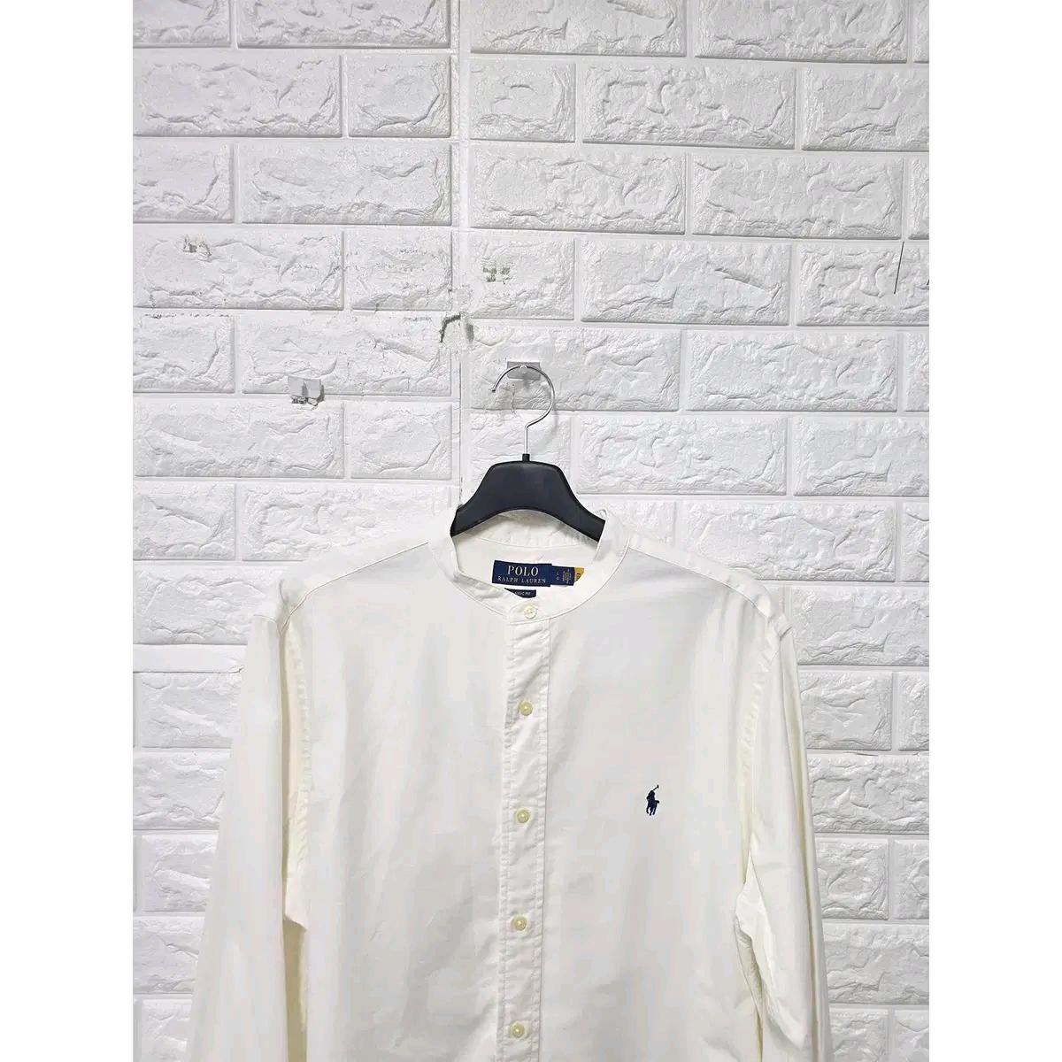 L-XL 폴로랄프로렌 화이트 차이니스넥 셔츠 남방 F90 6