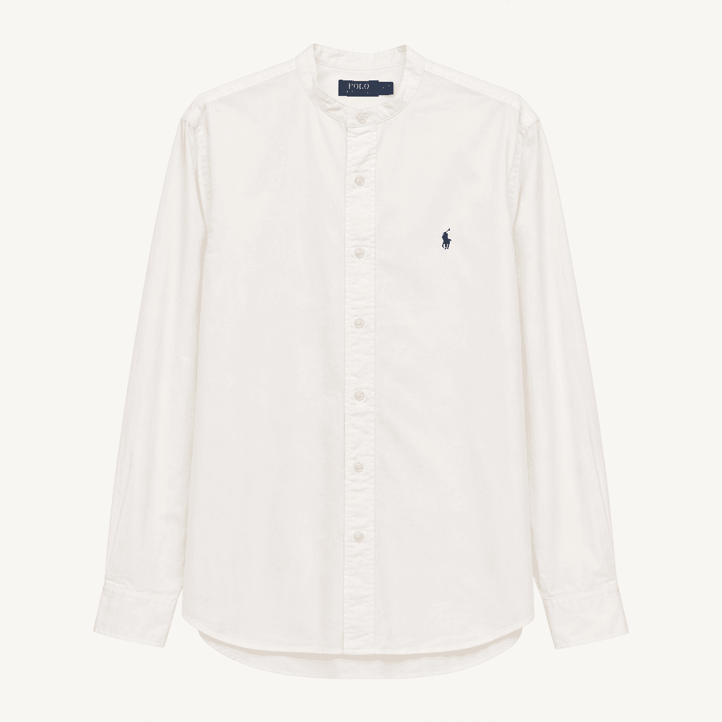 L-XL 폴로랄프로렌 화이트 차이니스넥 셔츠 남방 F90 착용컷