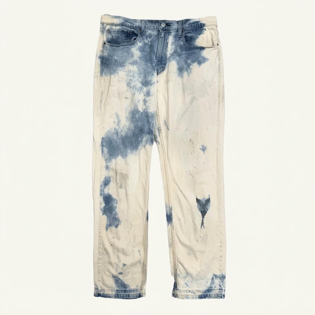 LEVI'S 559 커스텀 화이트워싱 데님팬츠 W34 L32 착용컷