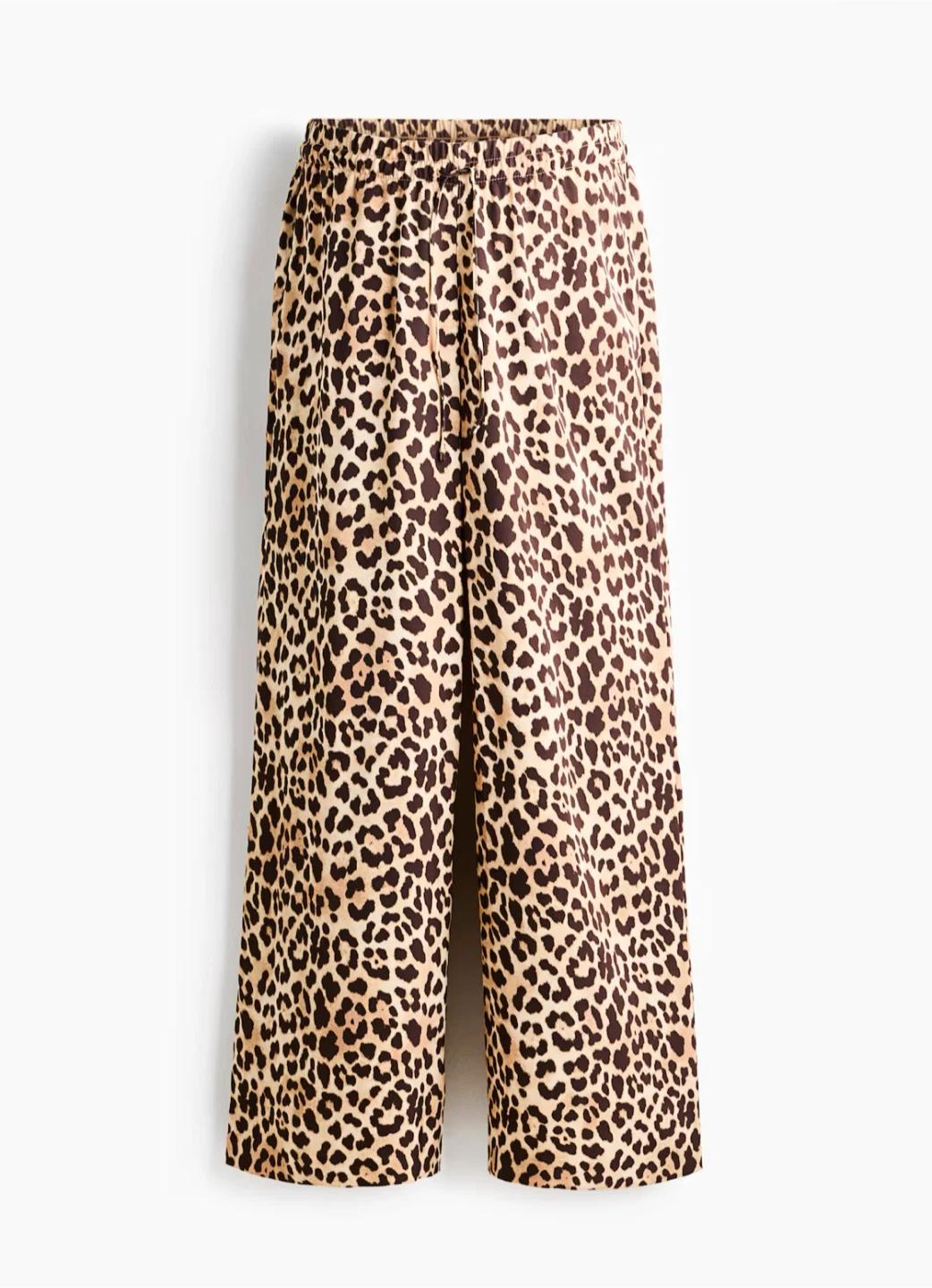 (새제품) H&M 레오파드 와이드 팬츠 2