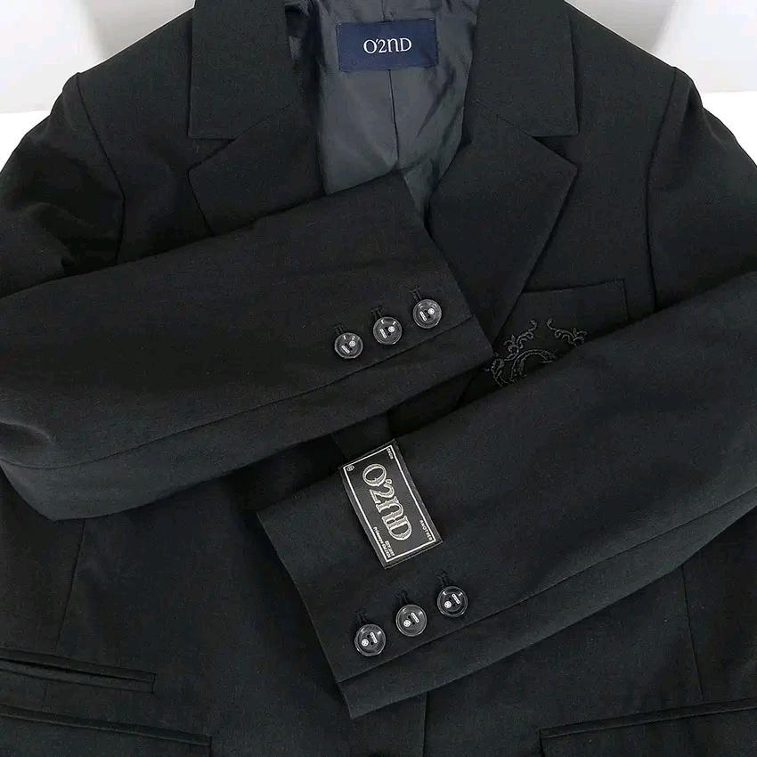 오즈세컨 여성 춘추 살짝얇은 마혼방자켓 블랙 (HU47135) 4