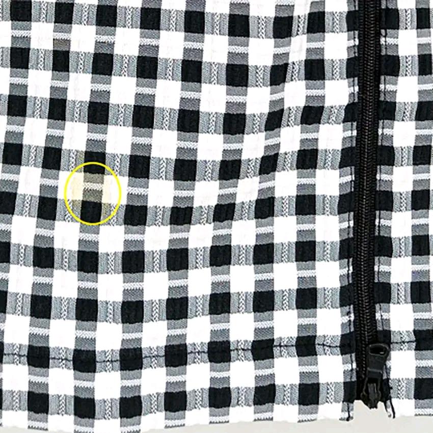 벤제프 여성 춘하 약스판 체크 민소매집업자켓 블랙 (HU47150) 7