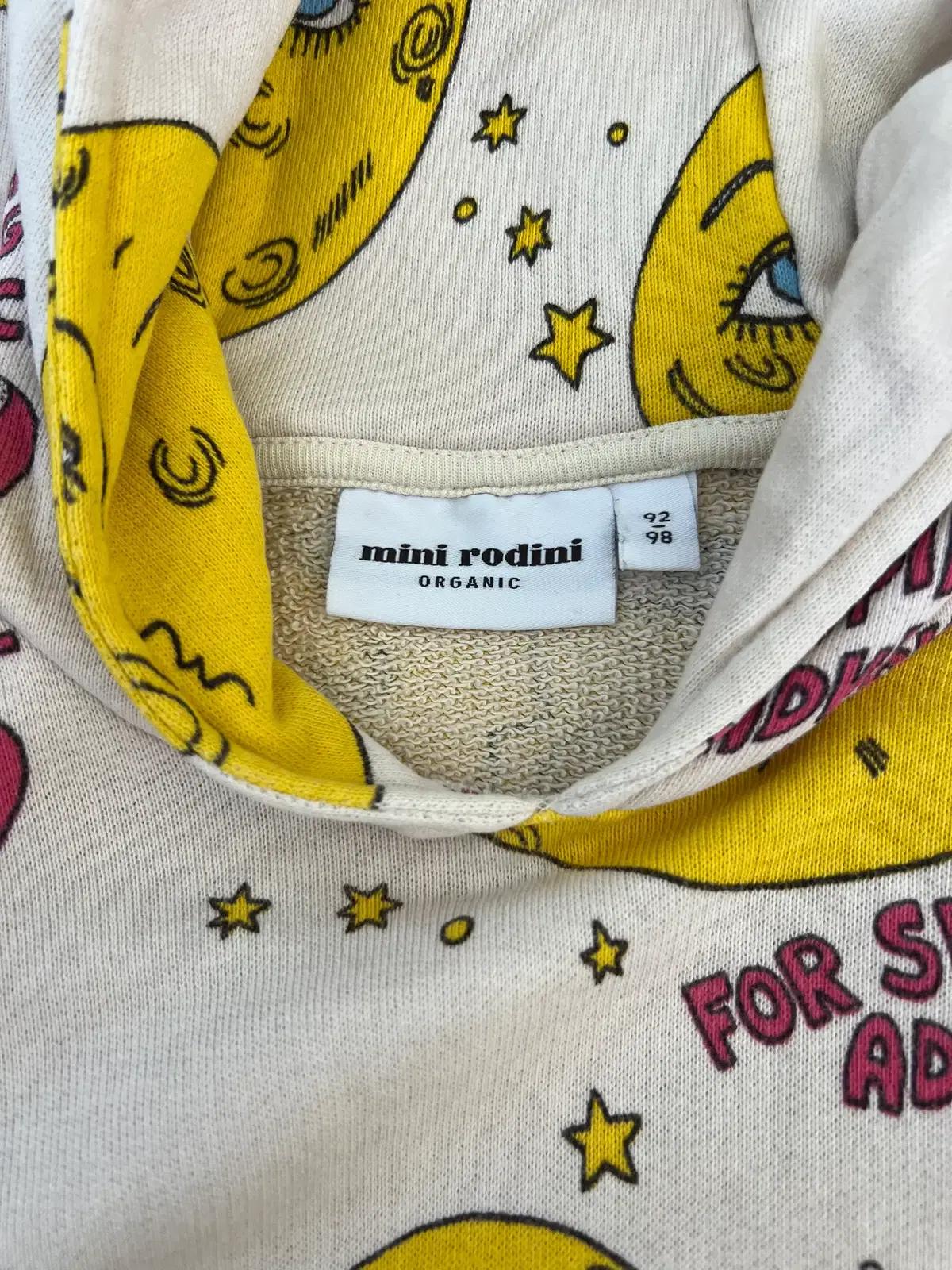 미니로디니 mini rodini 키즈 아트프린팅 코튼원피스 후드원피스 7