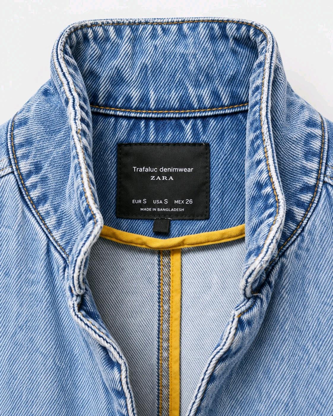자라 ZARA 롱 데님 자켓 / 롱 청코트 55~66 4