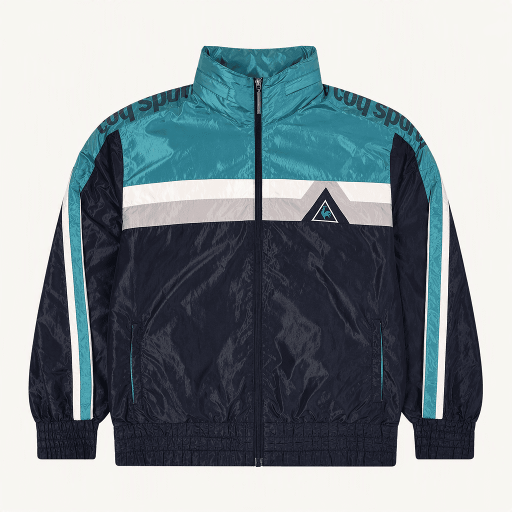 르꼬끄 스포르티브(Le Coq Sportif) 윈드브레이커 올드스쿨 우븐 바람막이 후드 재
