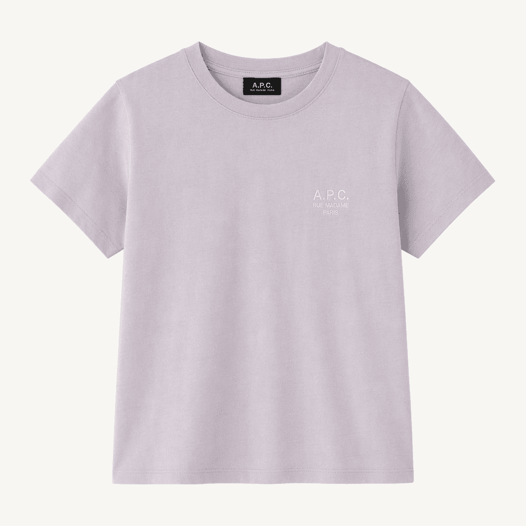 A.P.C. 아페쎄 로고 반팔 티셔츠 라벤더