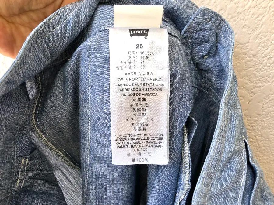 01년작 리바이스 레이디 핀턱 샴브레이팬츠 (made in usa) 8