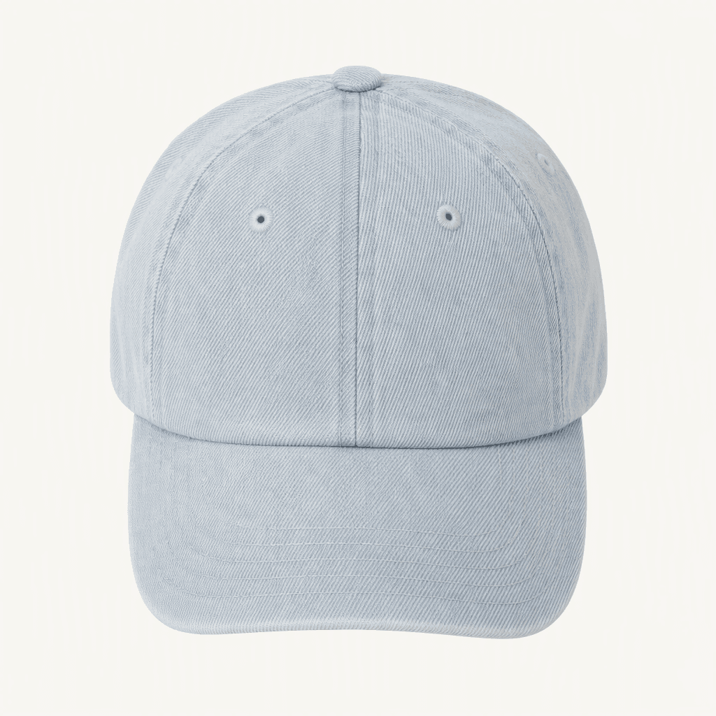 [올인컴플리트] Round Logo Ball Cap 캡모자 - 라이트 블루 데님 착용컷