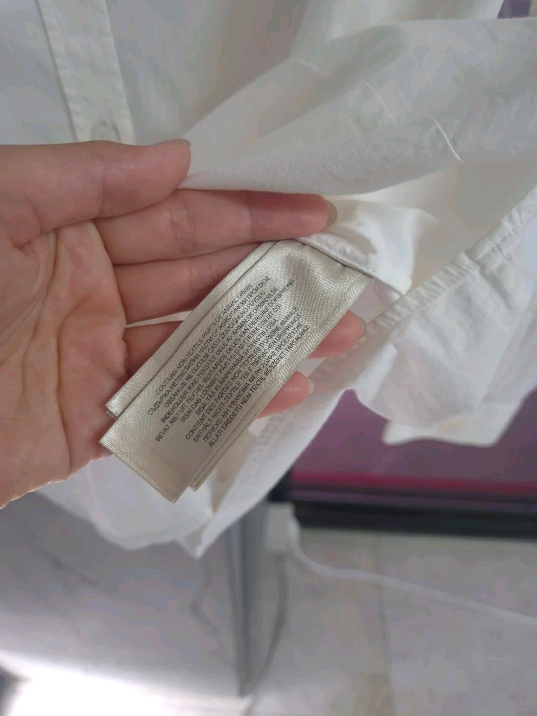 버버리 런던 화이트 셔츠 USA 6 5