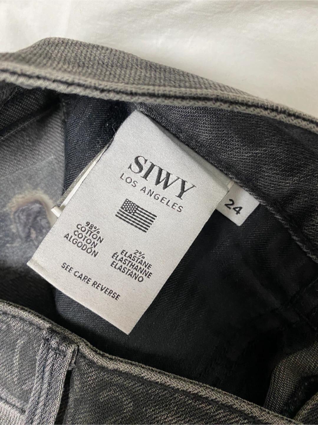 SIWY 씨위 그레이 그래피티 데님 팬츠 24 3