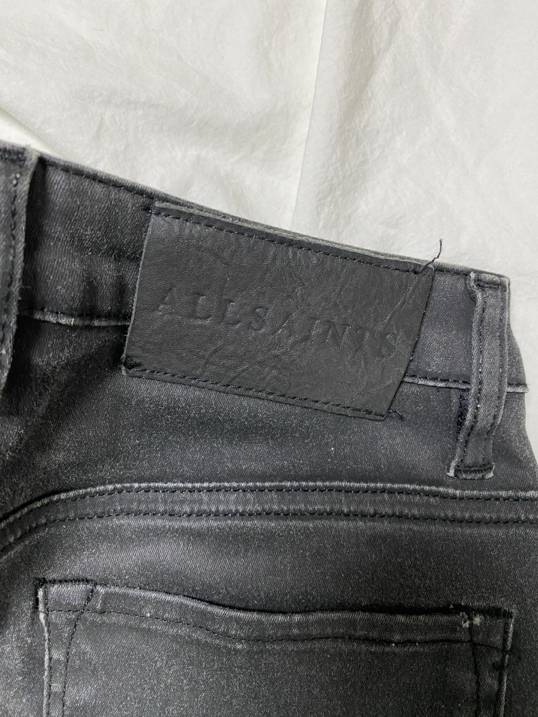 (All saints )올세인츠 스틸트핏 W24 블랙 데님 팬츠 6