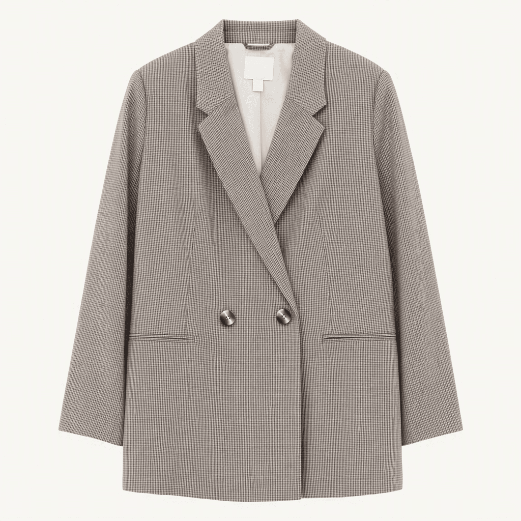 H&M 체크 더블 버튼 브레이저 재킷 (미착용)