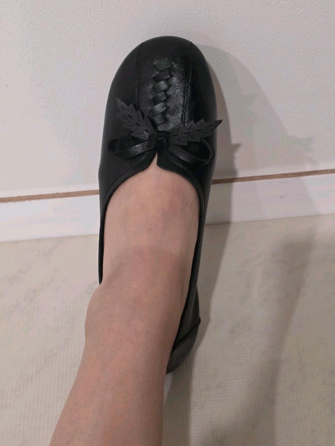 블랙 리본 플랫슈즈 230mm 7