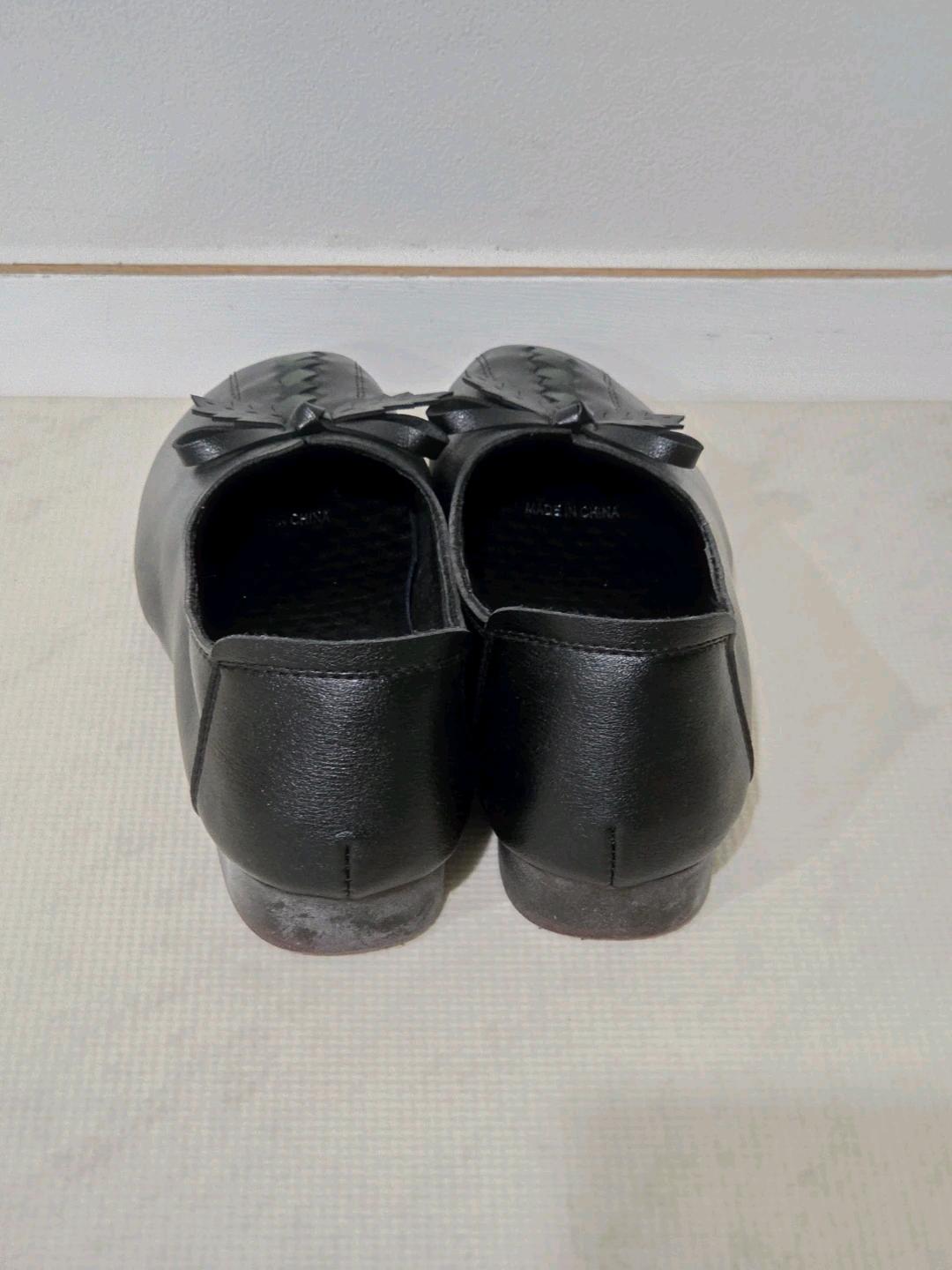블랙 리본 플랫슈즈 230mm 4