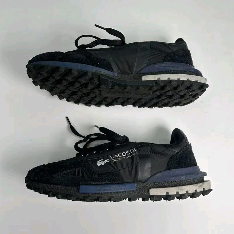 LACOSTE Elite Active leather sneakers black UK 8 3