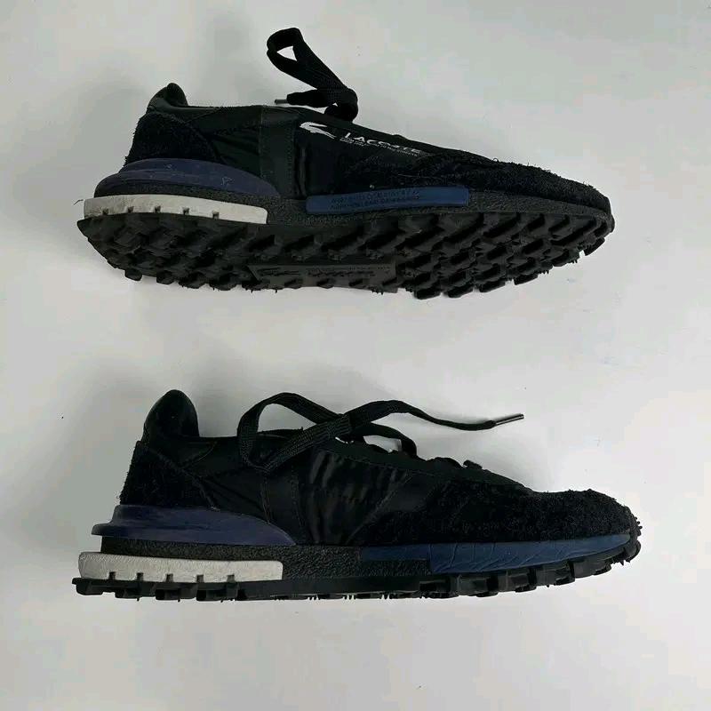 LACOSTE Elite Active leather sneakers black UK 8 4