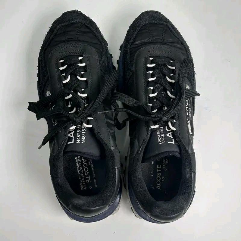 LACOSTE Elite Active leather sneakers black UK 8 6