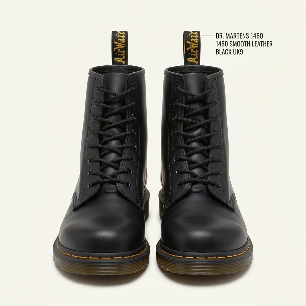 DR. MARTENS 1460 smooth leather black UK9