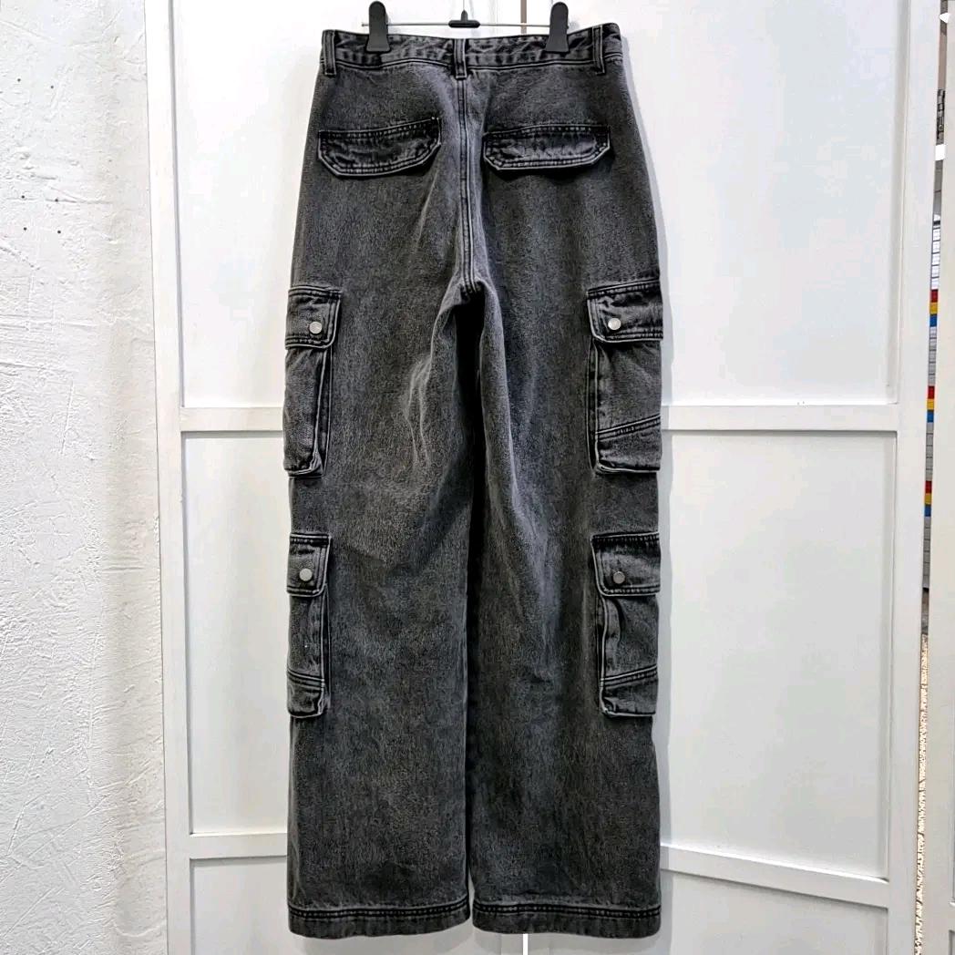 블랙업 밀리언 카고 흑청 데님 팬츠 9