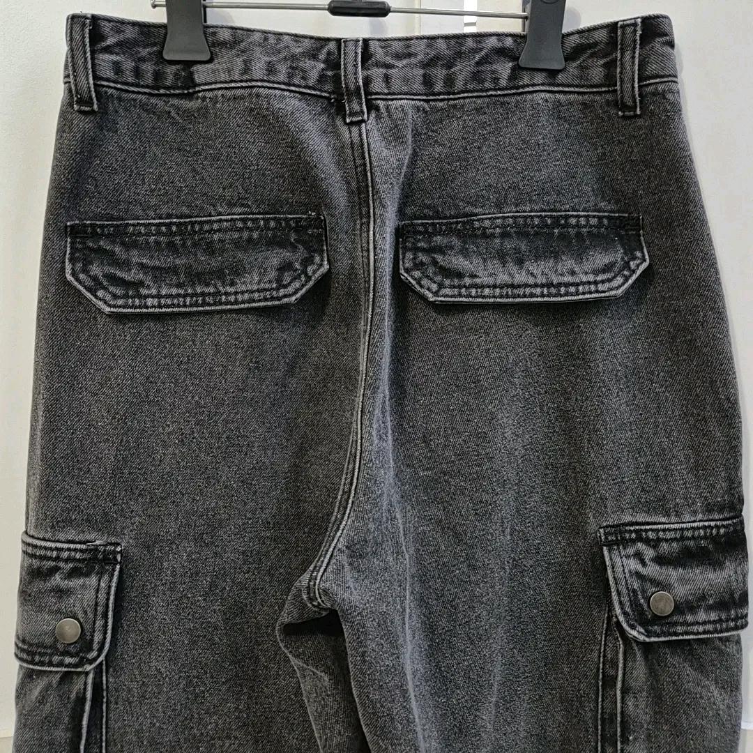 블랙업 밀리언 카고 흑청 데님 팬츠 10