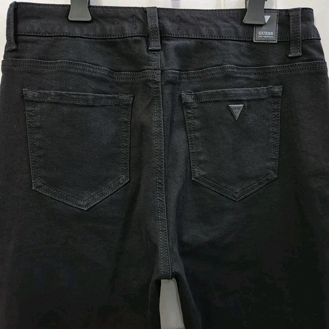 25fw 게스 부츠컷 블랙 데님 팬츠 30 7