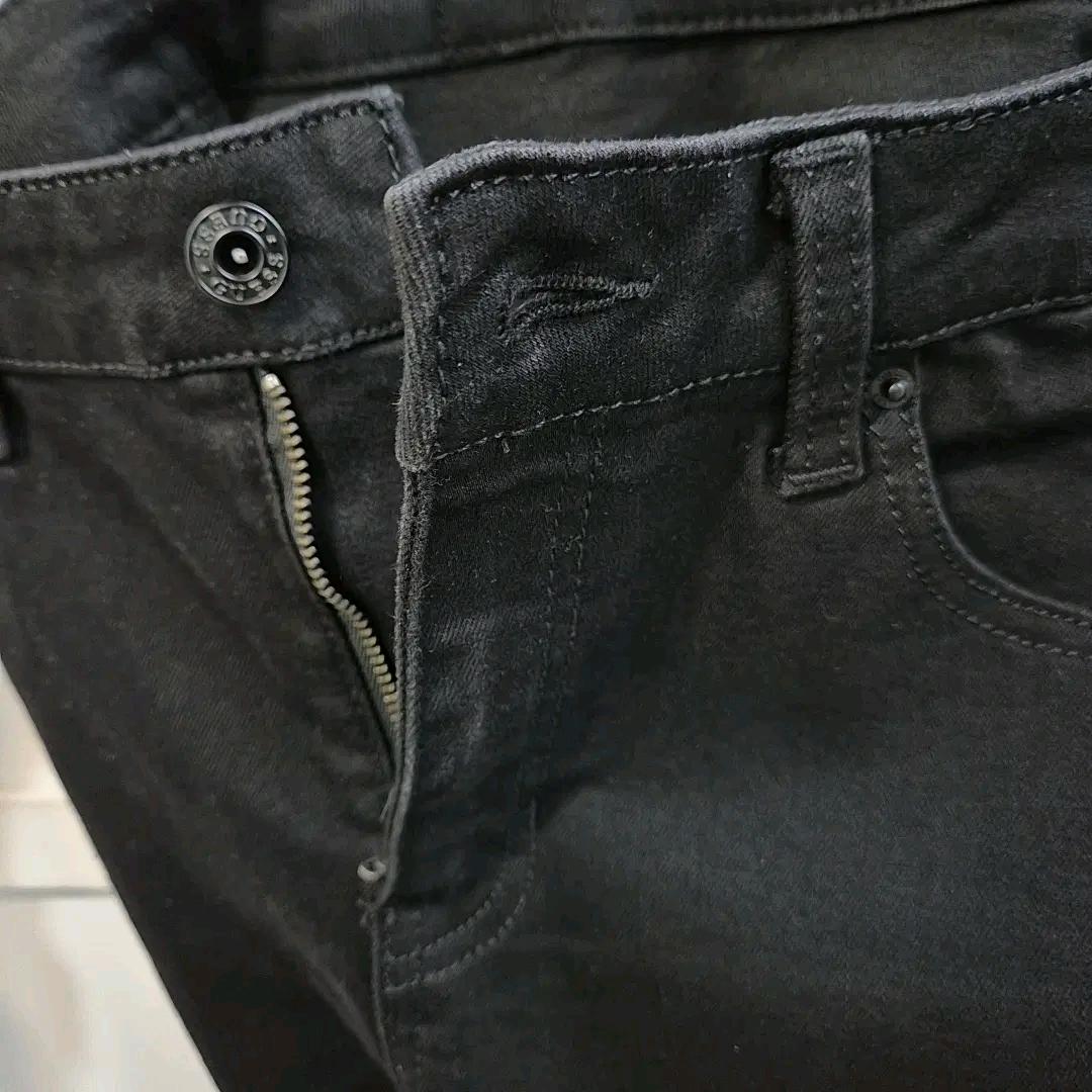 25fw 게스 부츠컷 블랙 데님 팬츠 30 4