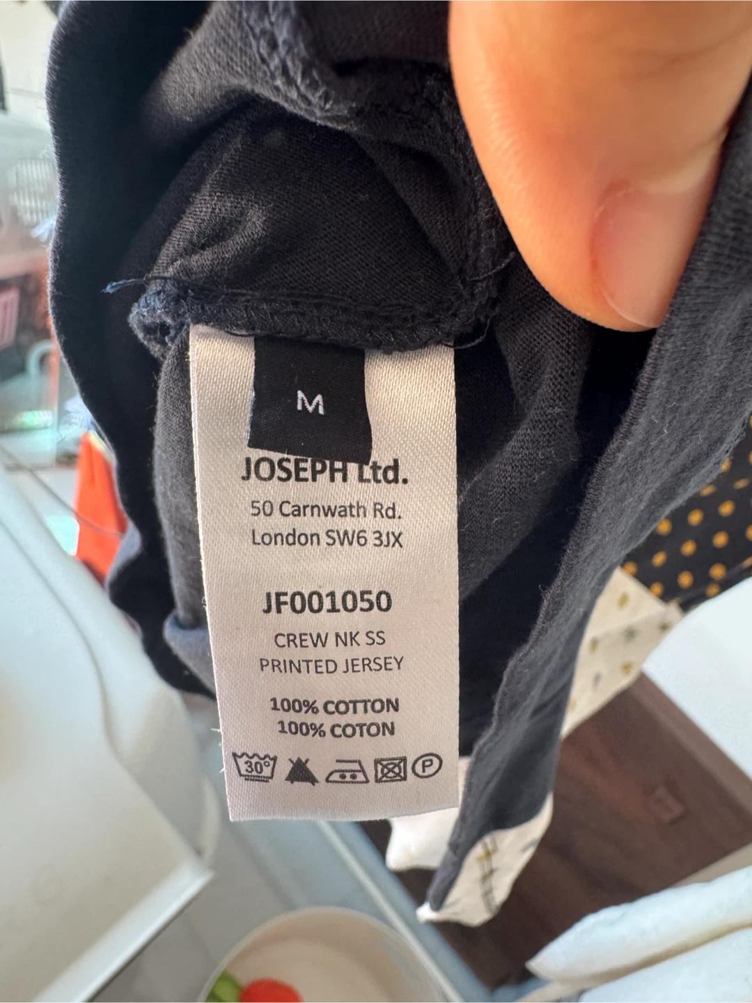 JOSEPH. 조셉 배색 도트/플라워 반팔티 M 4