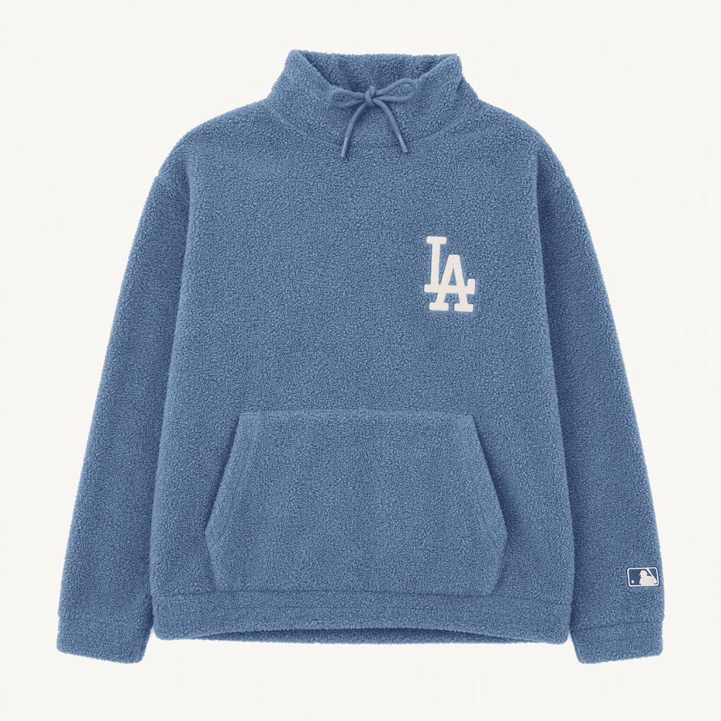 남00000310 MLB LA다저스 보아 플리스 후드 티셔츠 블루
