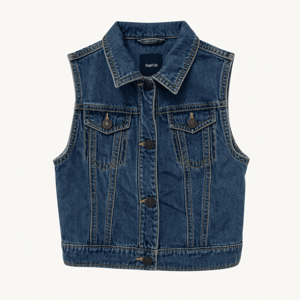 GapKids 갭키즈 데님 조끼 베스트 M(8-9)