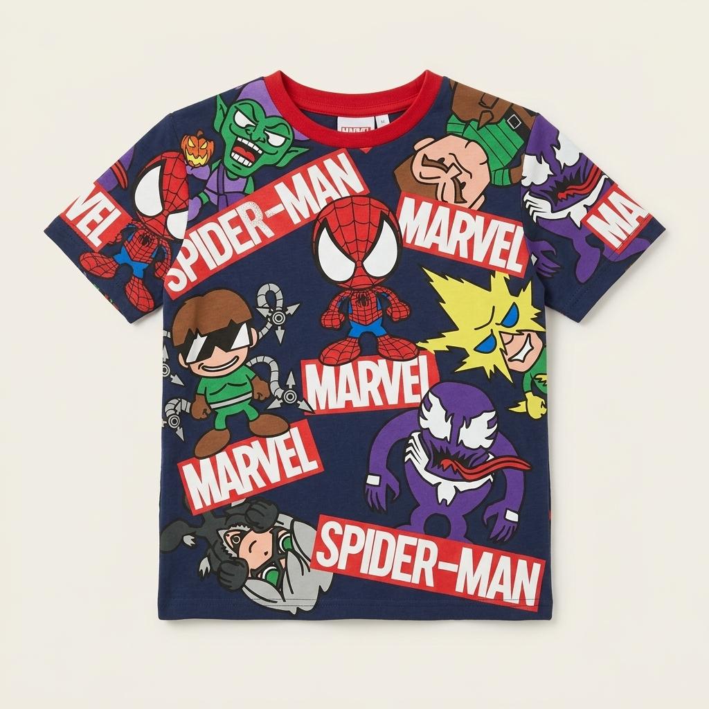 Marvel Spiderman All over Print T shirt