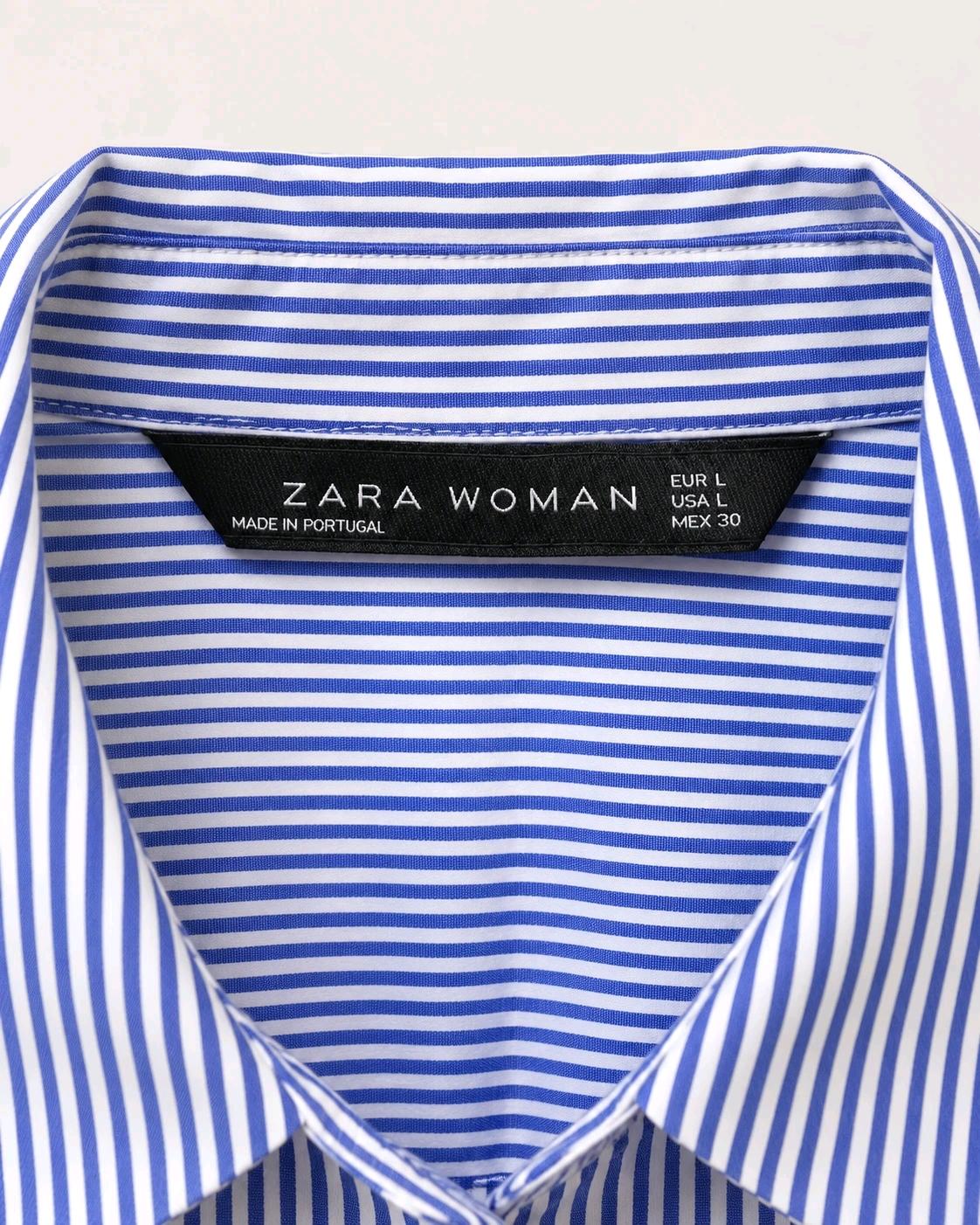 ZARA WOMAN 스트라이프 셔츠 M 5