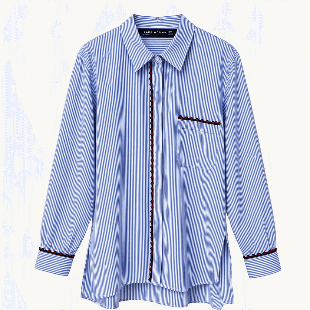 ZARA WOMAN 스트라이프 셔츠 M