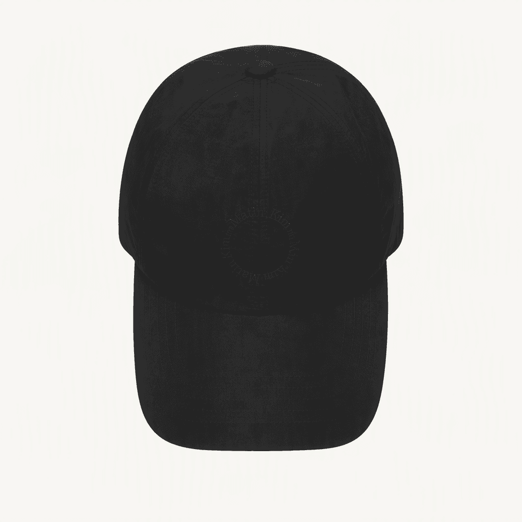 (새제품) 마뗑킴 CRISP LOGO 볼캡 블랙 착용컷