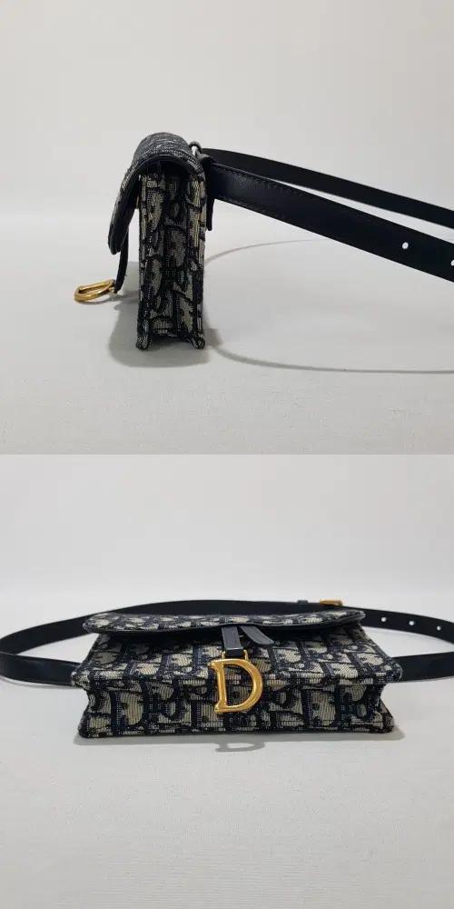 디올 오블리크 새들 벨트 파우치백 5