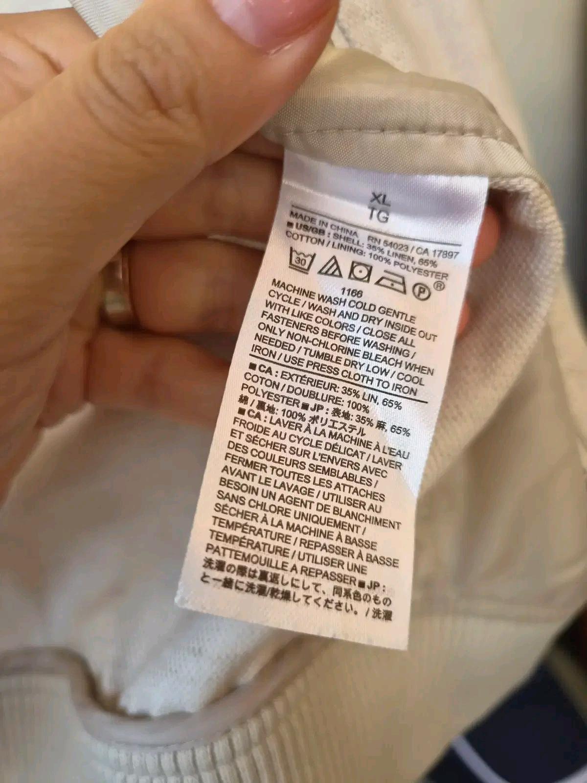 새제품)바나나리퍼블릭 남성 린넨봄버자켓 XL사이즈 9