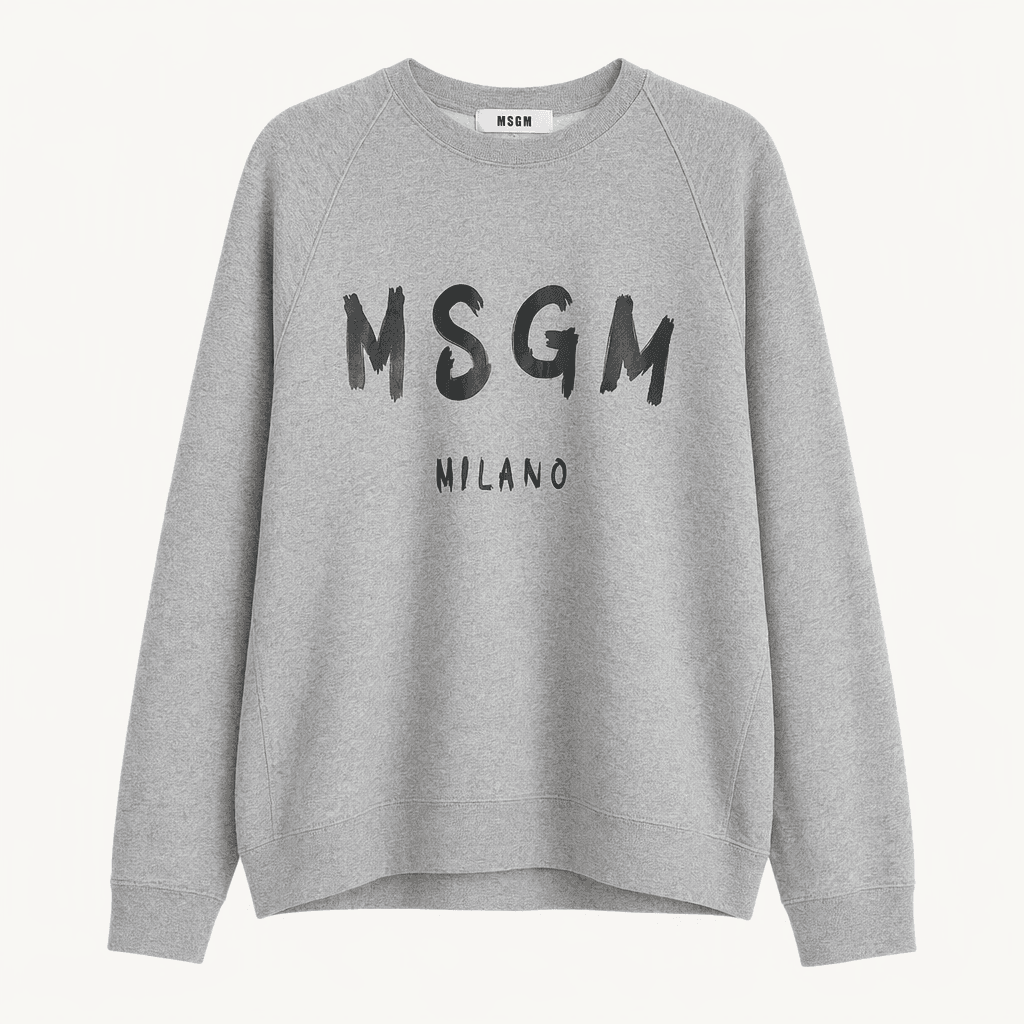 MSGM 밀라노 로고 그레이 맨투맨