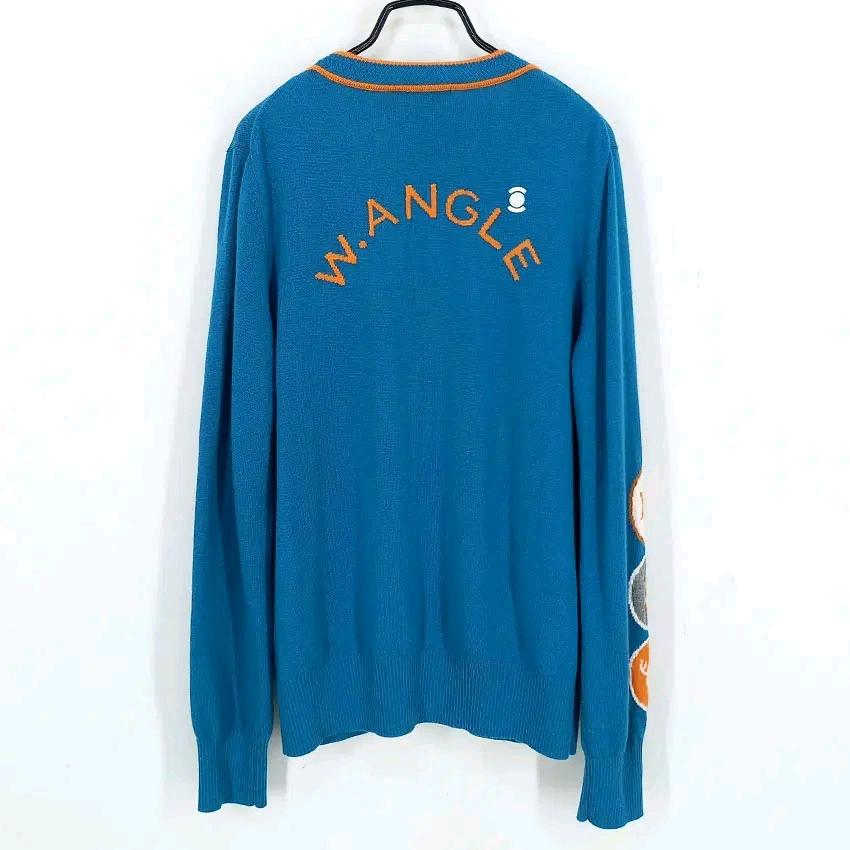 와이드앵글 여성 춘추 모100 슬림핏 긴팔가디건 블루 (HU47177) 3