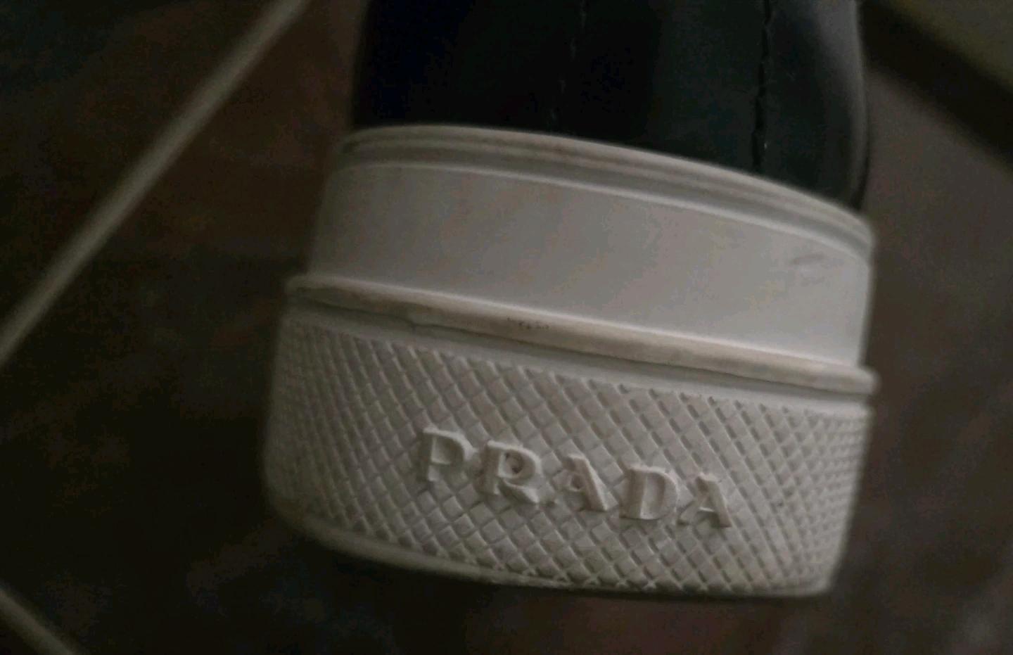 프라다 PRADA 여성 블랙 윙팁 플랫폼 슈즈 5