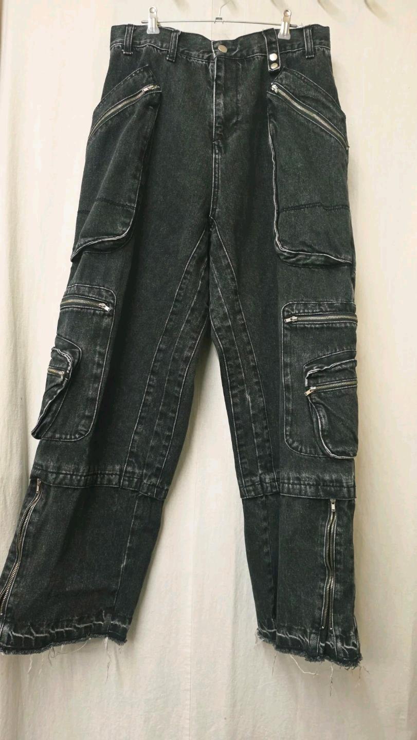 빅유니온 M-ZIPPER MAKE-OVER PANTS (BLACK) 2