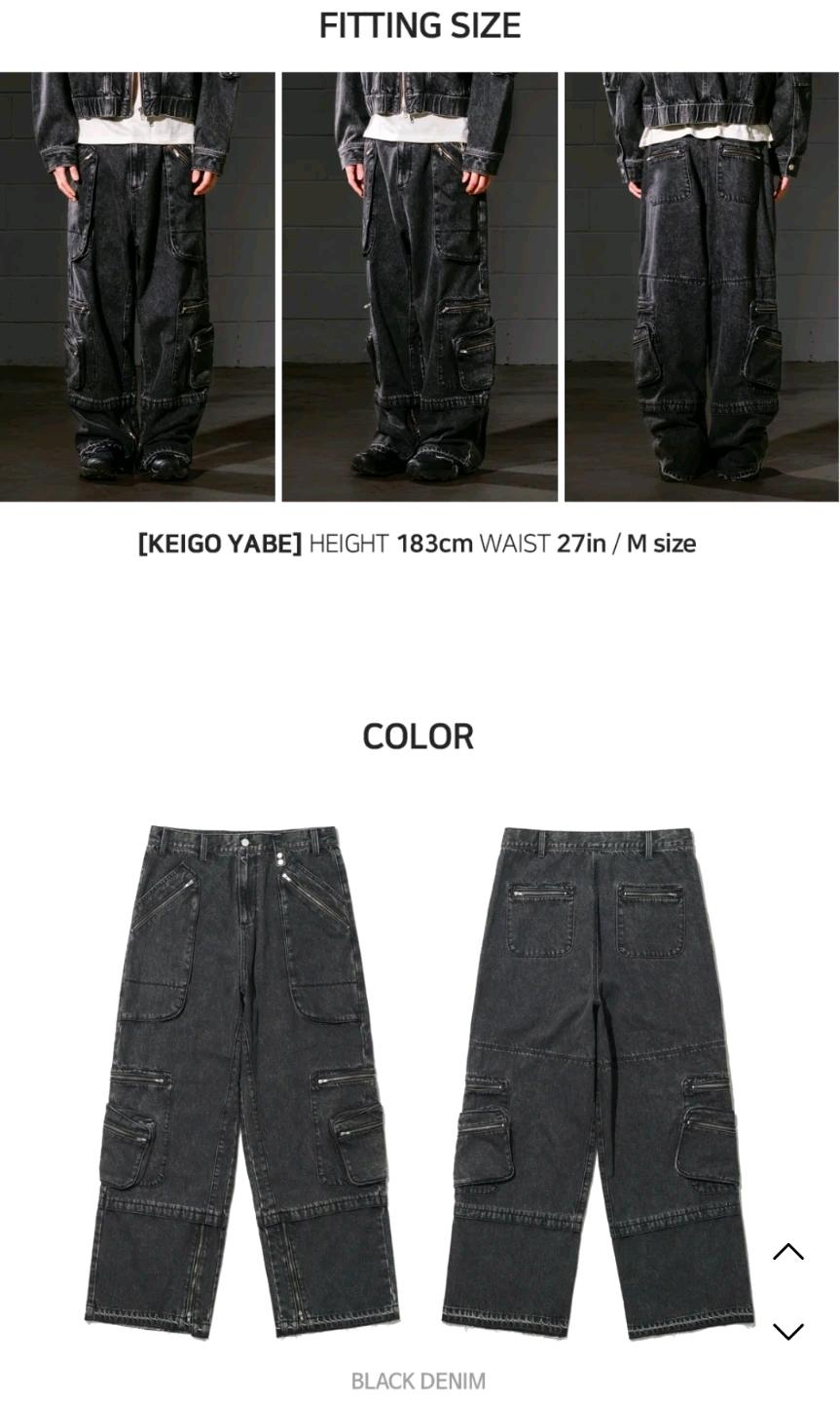 빅유니온 M-ZIPPER MAKE-OVER PANTS (BLACK) 6