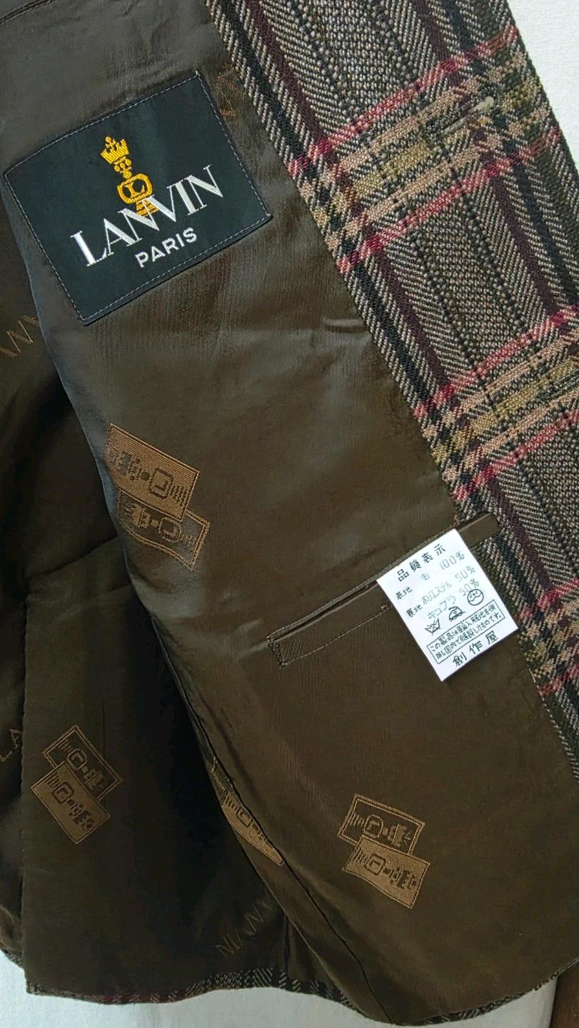 LANVIN 파리 체크 울 자켓 2