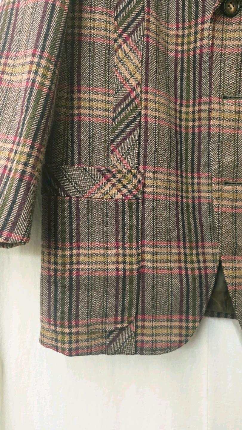 LANVIN 파리 체크 울 자켓 7