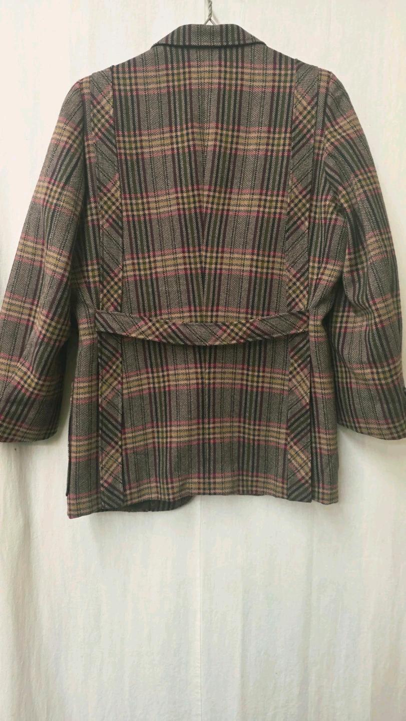 LANVIN 파리 체크 울 자켓 5