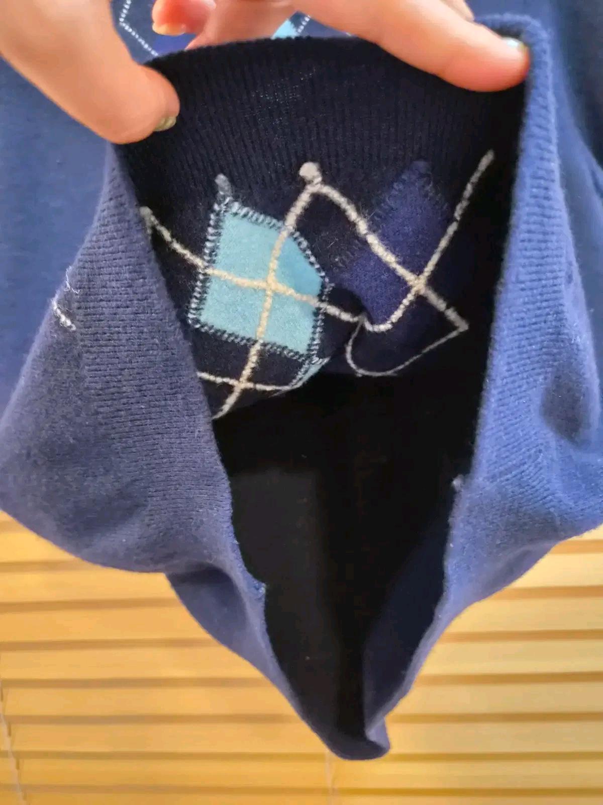 버버리 런던 여성 램스울아가일 가디건세트 S사이즈 9